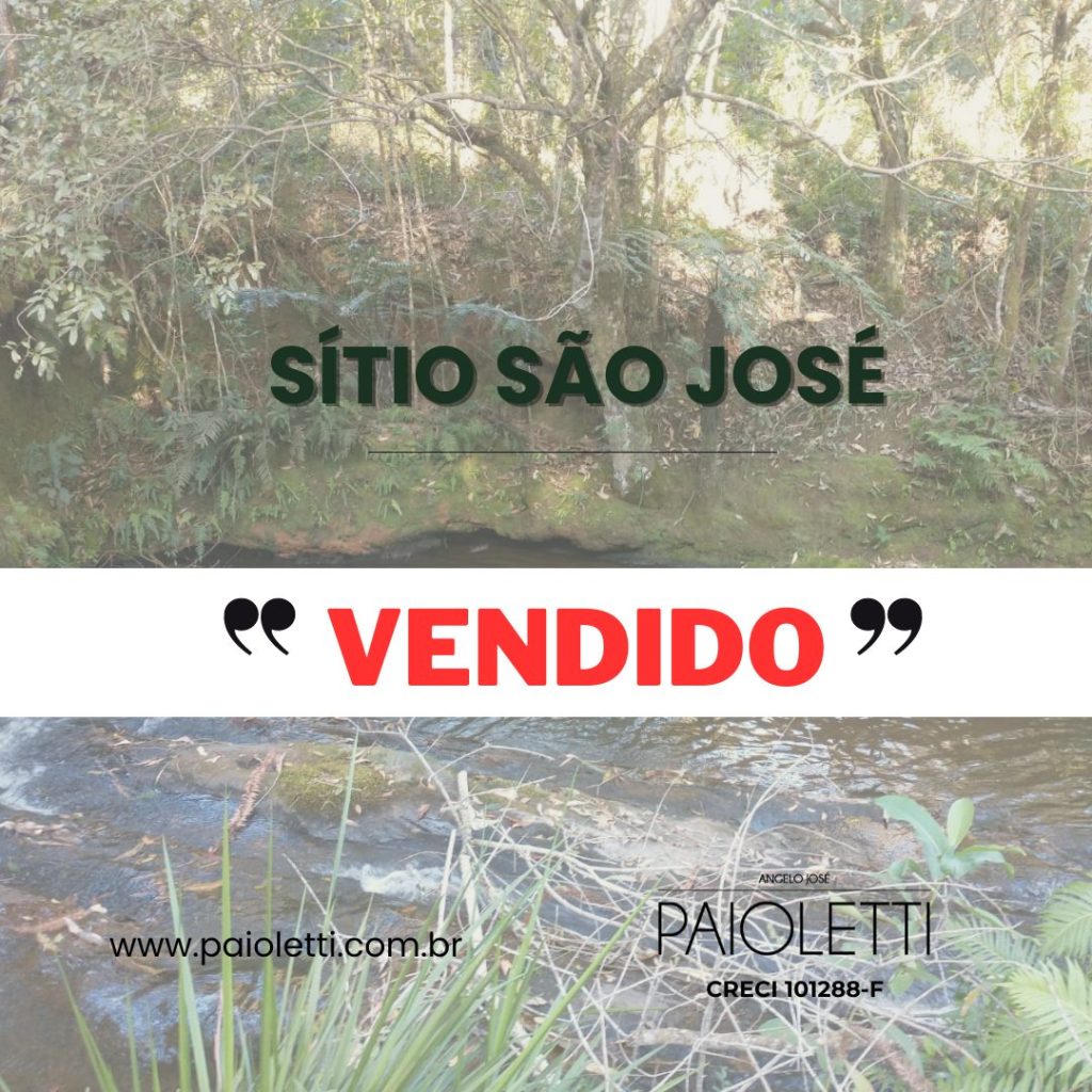 vendido sitio São José
