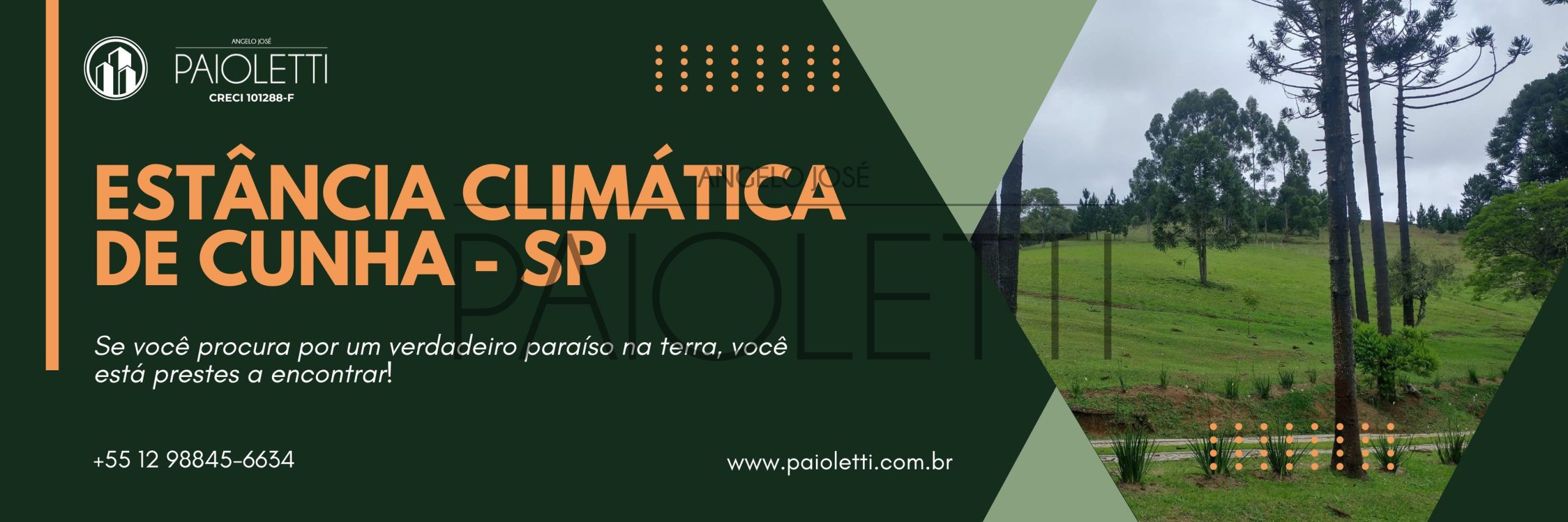 Banner estância climática de Cunha