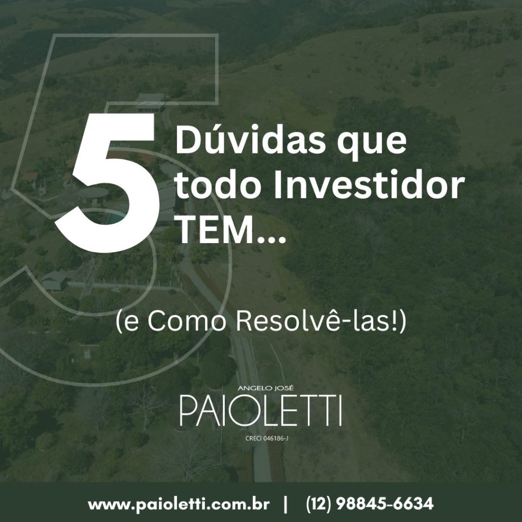 5 dúvidas do investidor imobiliário